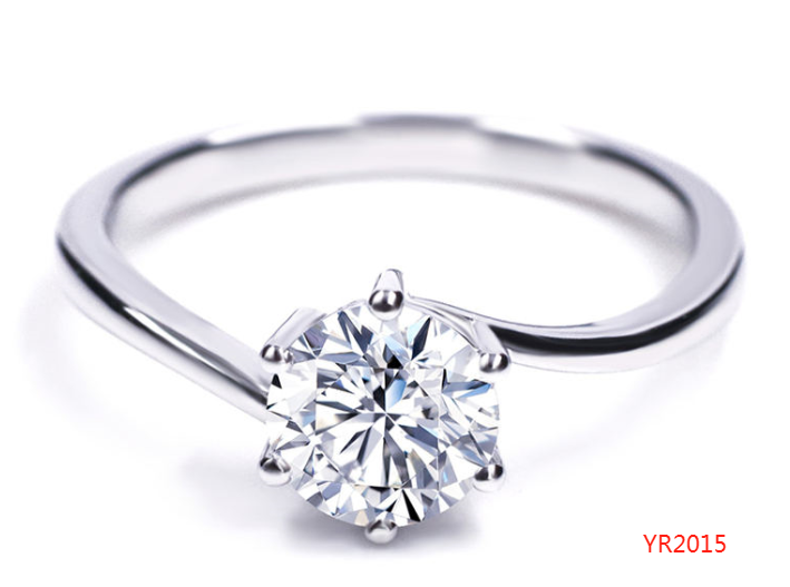 Éclat Solitaire – Kim cương Moissanite tròn 6,5 mm · Bạc S925